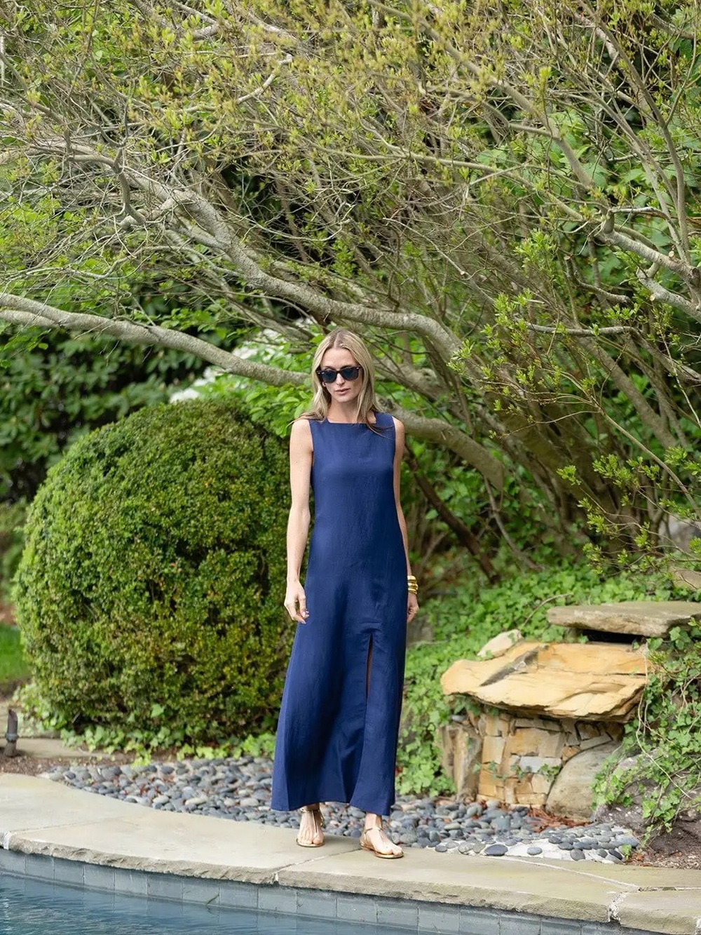Julia Amory Isabella Dress w front slit.